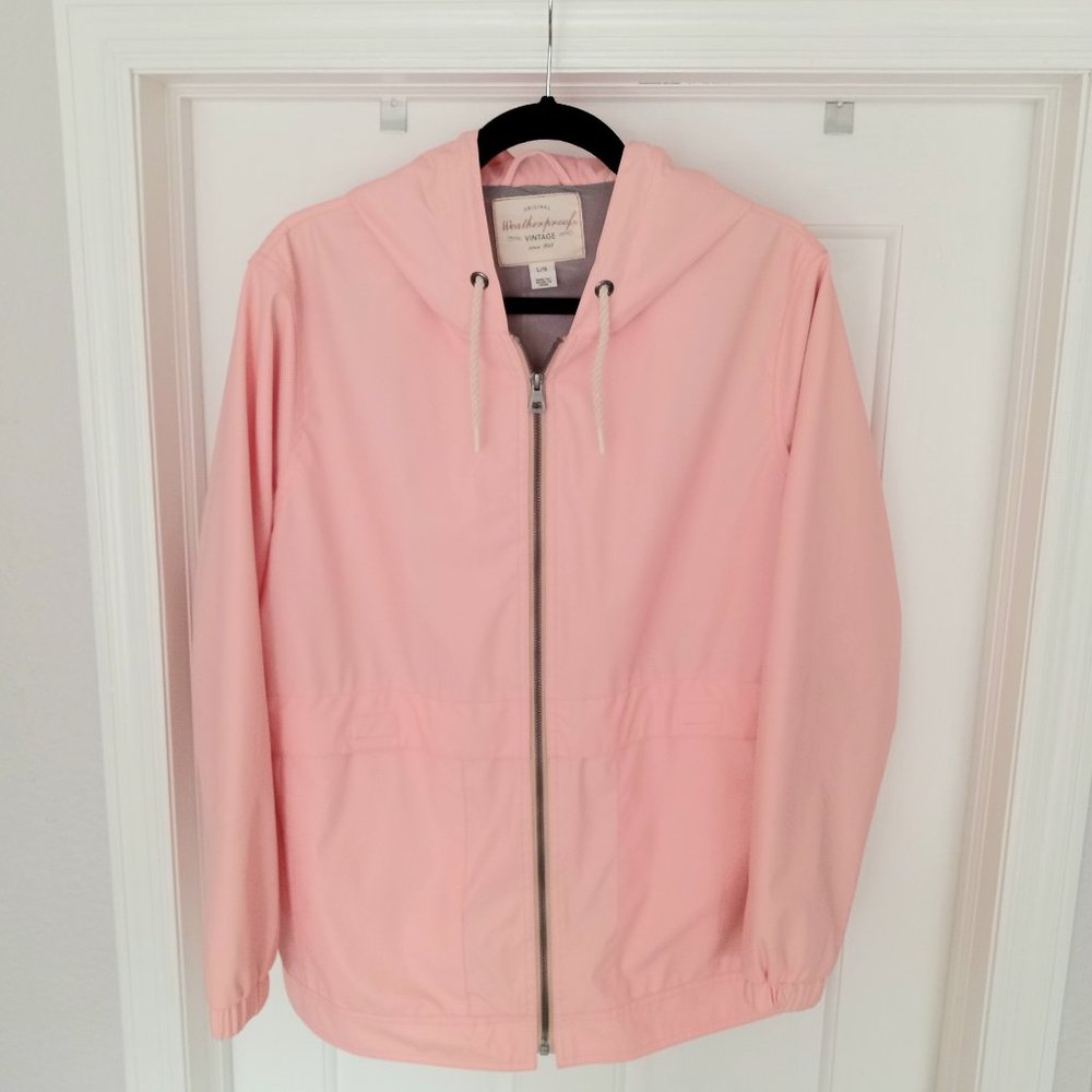 Original WEATHERPROOF Viintage Blush Pink Jacket Size L, Hooded